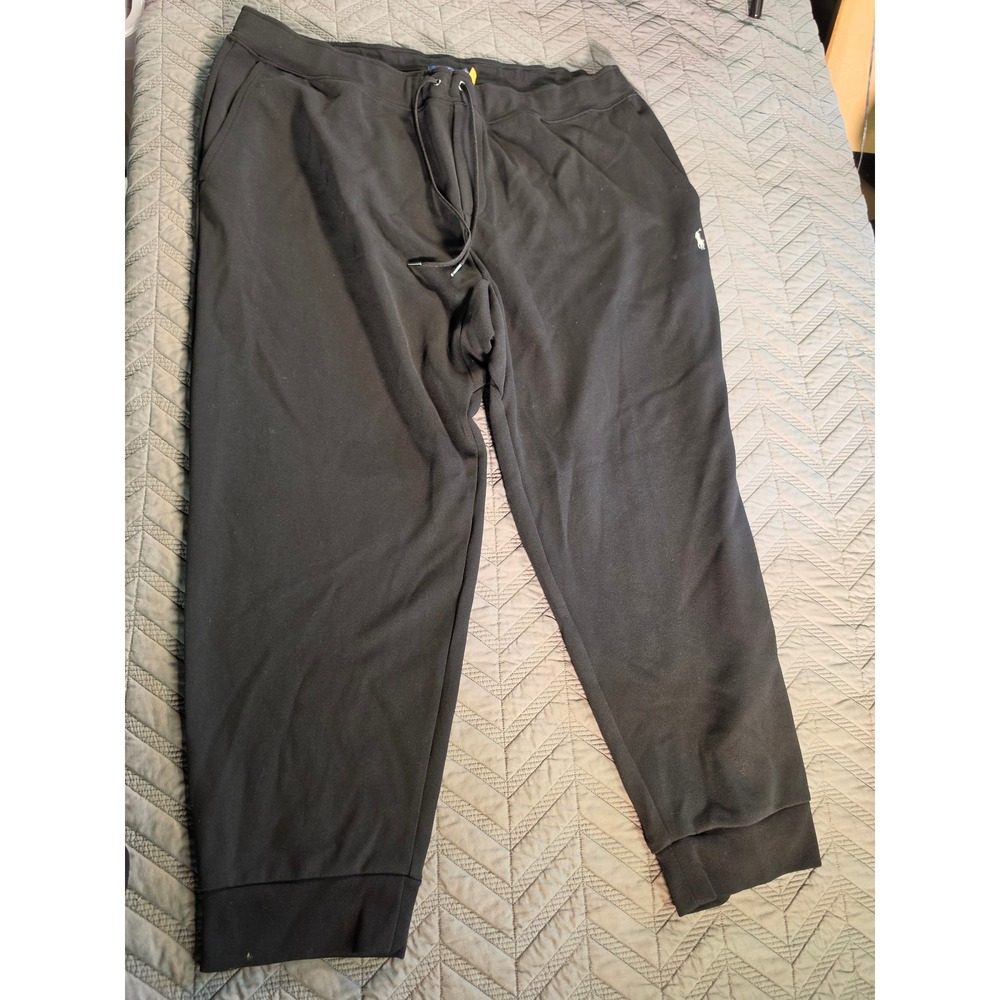 Polo Ralph Lauren Mens Black Joggers Sweatpants Big & Tall 3XB Pony Logo